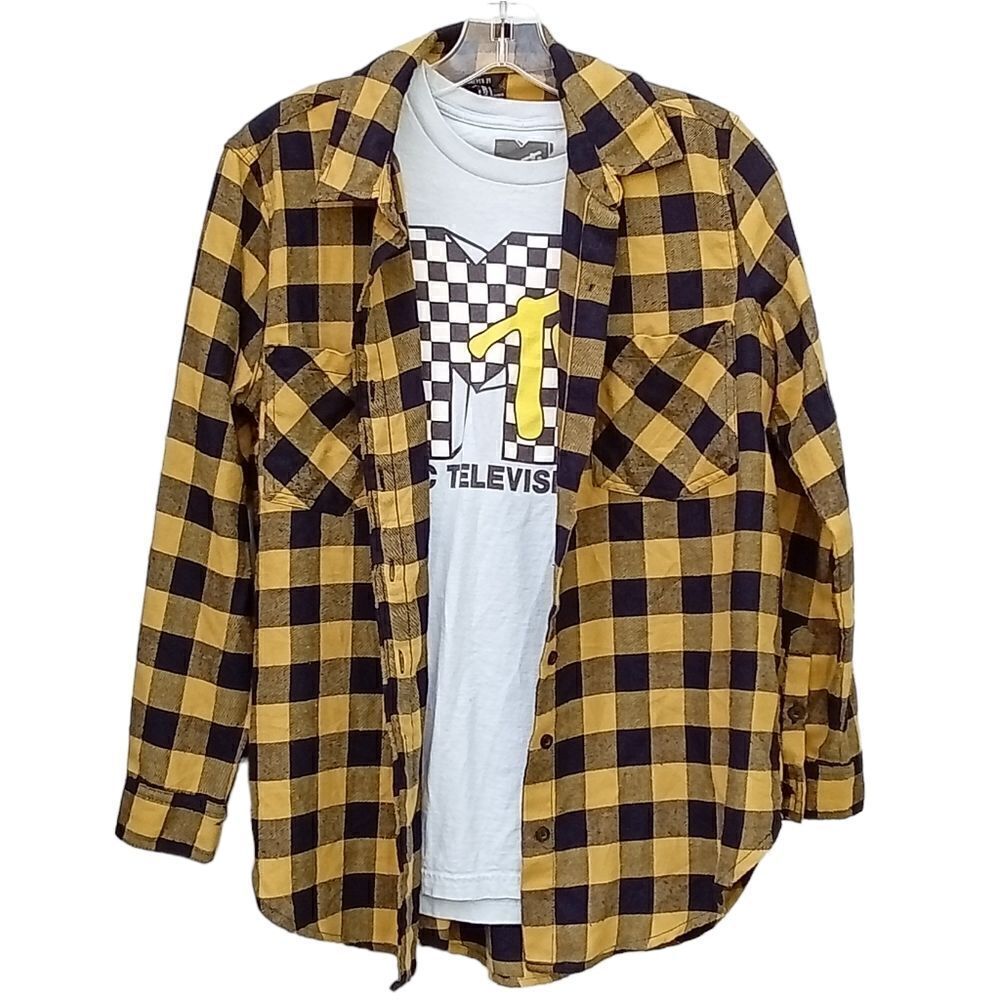 Flannel and Tee Combo Size Juniors S Forever 21 and MTV